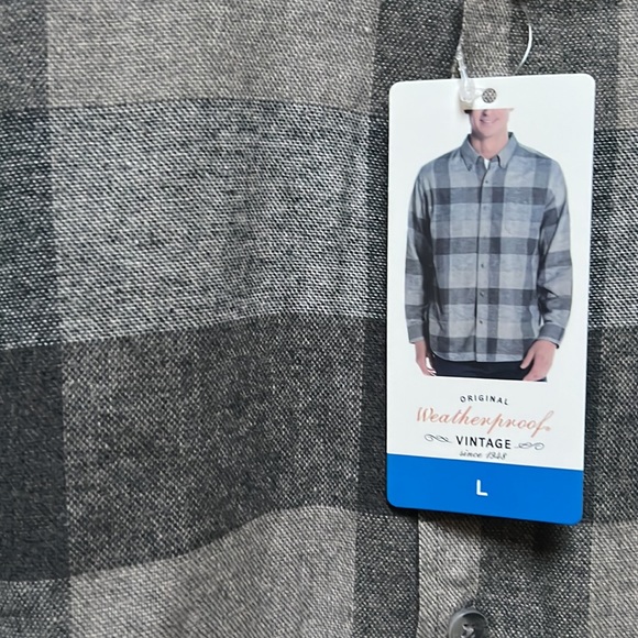NWT Weatherproof gray casual button down | L - Picture 5 of 12